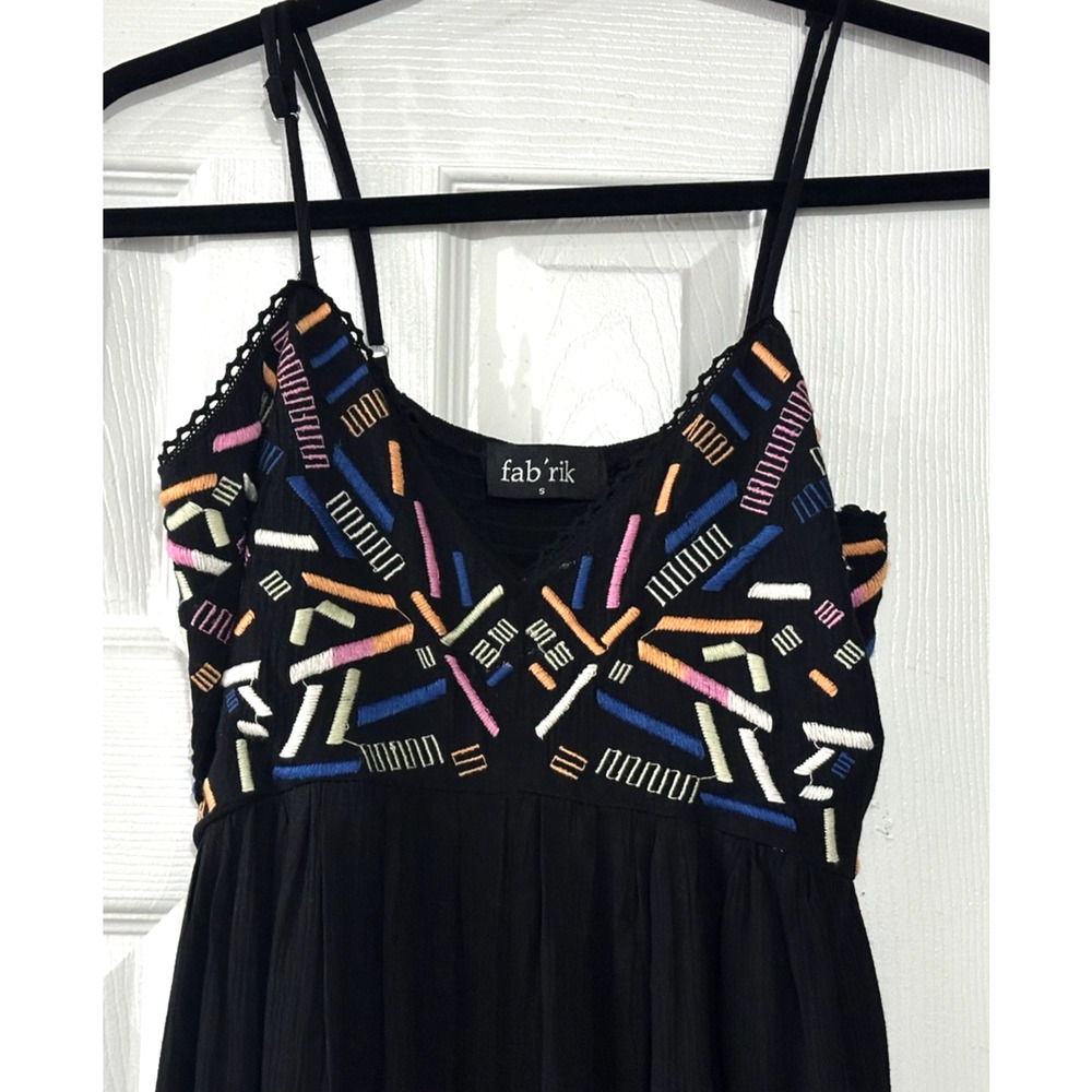 Women’s Jumpsuit Fab’rik Size S Black Palazzo Pants Leg Wide Leg One Piece - Picture 6 of 16